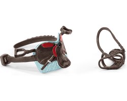 foto van schleich HORSE CLUB - Zadel en halster Hannah & Cayenne - 42489