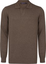 Felix Hardy Pull Avec Col Polo Et Manches Longues Homme Marron - 2XL