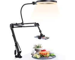 10 inch ringlicht met statief - flexibel mobiel telefoonstatief met ringlicht - 3 kleurtemperaturen - 10 verstelbare ringlichten - videoconferenties - Tiktok