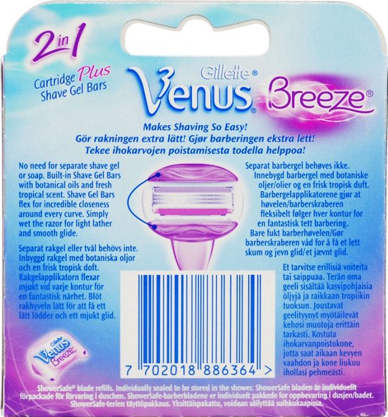 Gillette Venus Breeze - 4 Scheermesjes