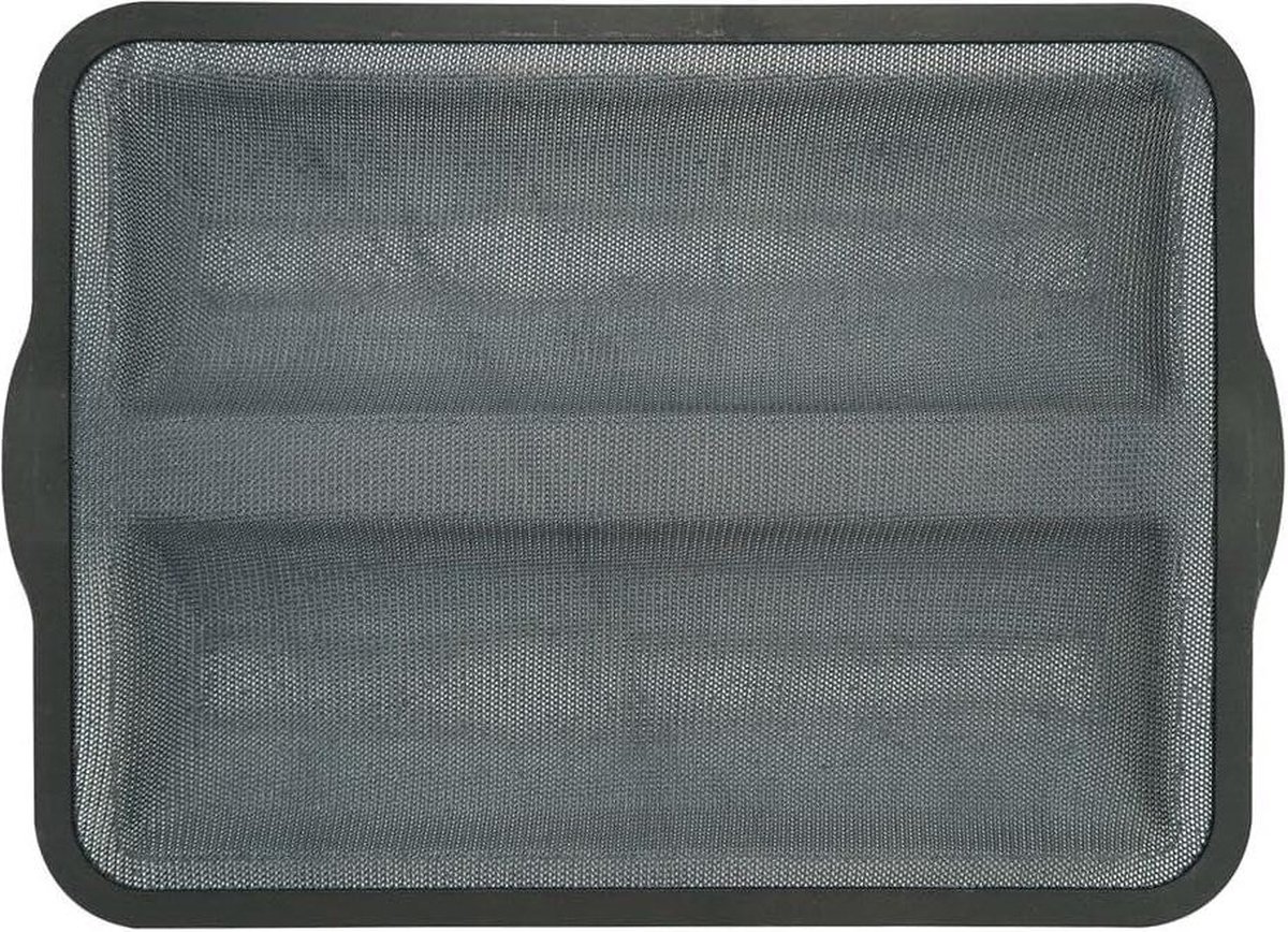 Silicone glasvezel bakvorm voor baguettes grijs 36 x 26 x 25 cm Nederlands.