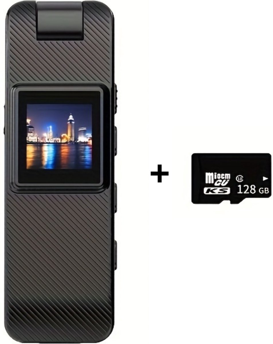 Bovista Chest Camera - Bodycam - Politie - Spy Camera - Spy Cam - Verborgen Camera - Spionage Camera - Action Camera - HD + 128GB Opslag