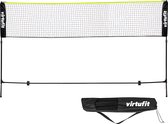 VirtuFit Badminton- en Tennisnet - Geel - Zwart - 310 cm - Inclusief Draagtas - Verstelbaar Net - Ook Geschikt voor Volleybal en Voetbal - Opzetten zonder Gereedschap - Badminton Netten - Badmintonnetten - Sportnet