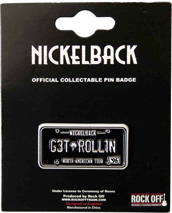 Nickelback - Plaque License - Épinglette