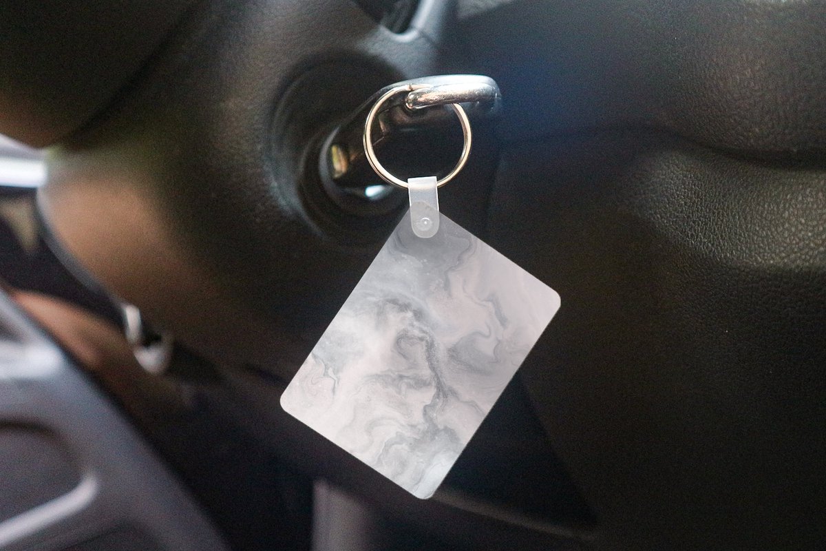 Sleutelhanger - Wolken - Abstract - Verf - Uitdeelcadeautjes - Plastic