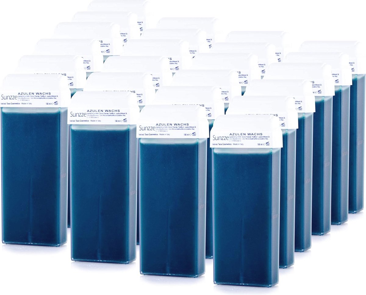 Harspatronen Set voor Ontharing - 24 stuks, 100 ml Roll-On Wax voor Gladde Huid