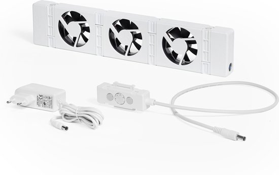 SpeedComfort Radiator Ventilator Mono set – Past op elke radiator & Makkelijk te installeren - Energie besparen door betere warmteverdeling