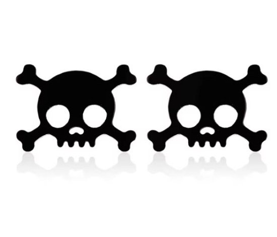 JewelryWe Set oorstekers voor heren, roestvrij staal, doodshoofd, schedel punk rock hip hop oorbellen, oorpiercing voor mannen jongens, goud/zilver/zwart, Roestvrij staal JewelryWe Set oorstekers voor heren, roestvrij staal, doodshoofd, schedel punk rock hip hop oorbellen, oorpiercing voor mannen jongens, goud/zilver/zwart, Roestvrij staal