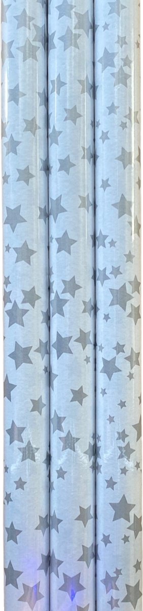 FESTIVE GIFTS Inpakpapier - Cadeaupapier - 200 x 70cm - 3 rollen - Kerst - Luxe Cadeauverpakking - Kleurrijk
