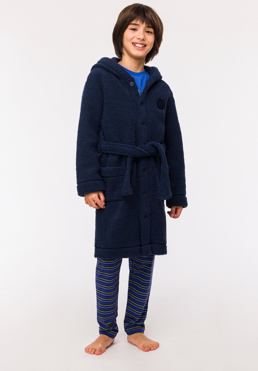 Woody badjas unisex - donkerblauw - 242-10-ROT-M/885 - maat XXL