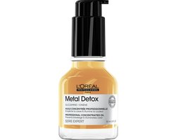 L'Oréal Professionnel Metal Detox Oil - Beschermende olie tegen haarbreuk en kleurverandering voor meer glans – 50 ml