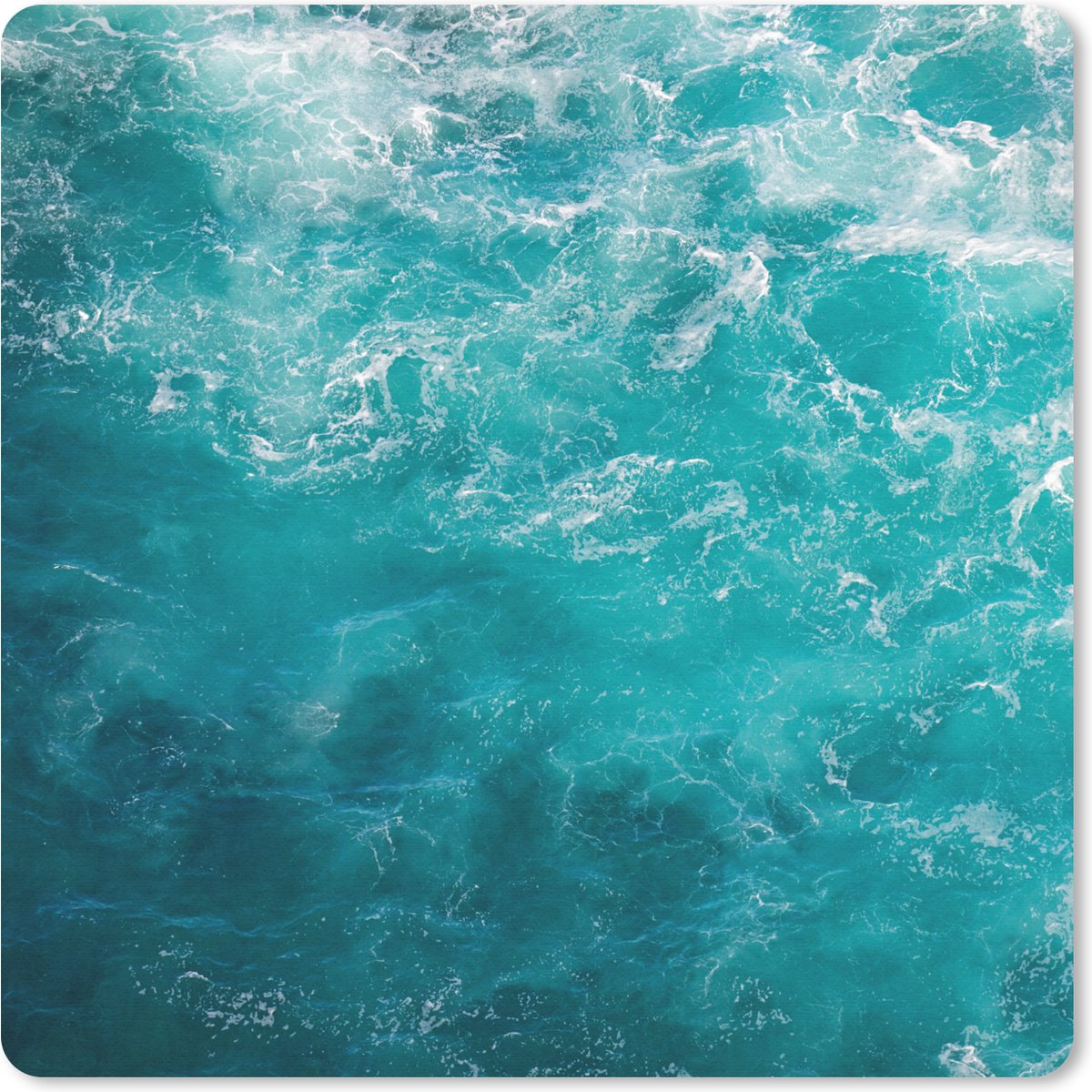 Muismat 30x30 cm - Mousepad Zee - Water - Turquoise - Muismatten