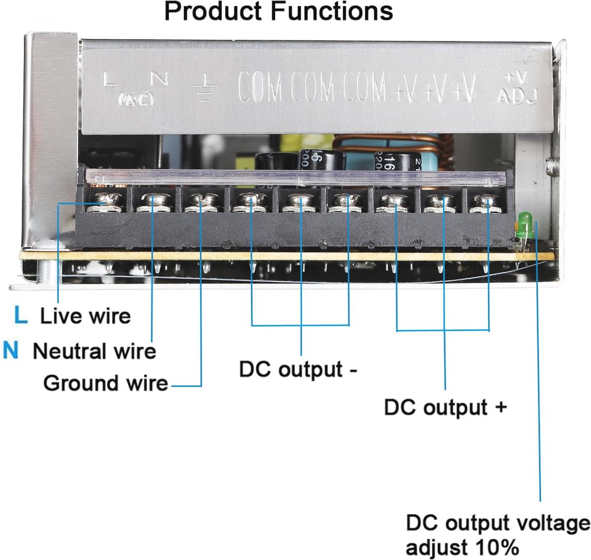 LED Trafo Voeding Adapter Driver - 230V > 12V - 20A = 240W