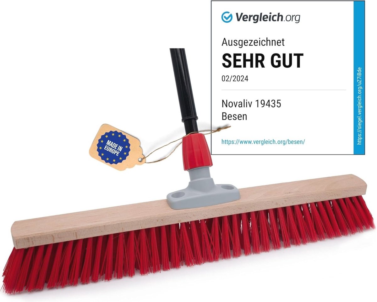 Goedkoopste Straatbezem 80 cm | Telescopische zonder merk | Ideaal voor grof en nat vuil buiten