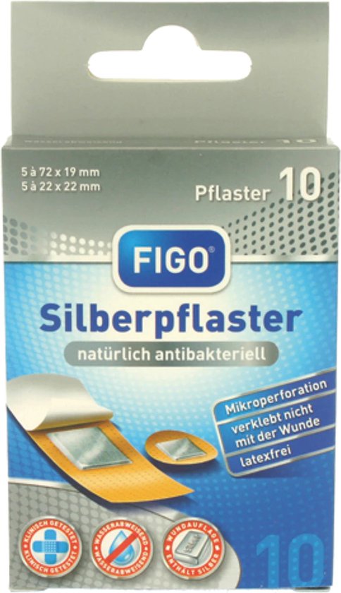 Figo - Boîte De 10 Pansements Ultra-imperméables - 2 Tailles Incluses - Transparents Et Résistants à L'eau