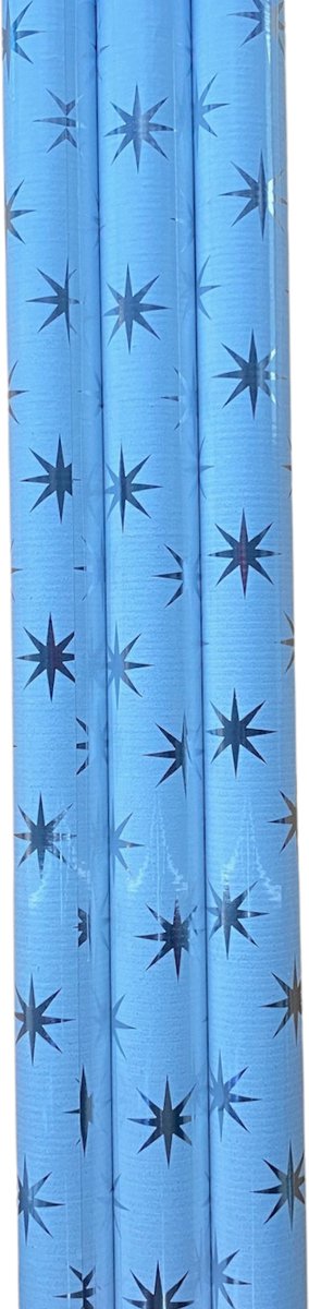 FESTIVE GIFTS Inpakpapier - Cadeaupapier - 200 x 70cm - 3 rollen - Kerst - Luxe Cadeauverpakking - Kleurrijk