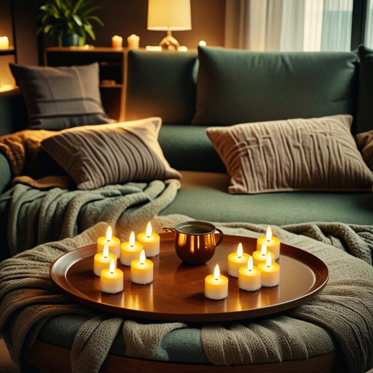 Aurae Oplaadbare Waxinelichtjes 12x - Theelichtjes Oplaadbaar - 60+ Branduren - Led Kaarsen met Afstandsbediening - Flikkerende Vlam - met Lader - Kerst Kaarsen — cadeau in Wonen & Interieur - foto 3