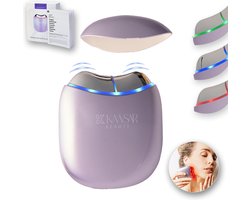 Premium EMS Gua Sha Gezichtsmassage & Beauty Apparaat met Lichttherapie - Depuff, Verjong & Contour - Blauw, Groen & Red Light Therapy - Huidverjonging, Facelift & Anti-Rimpel - LED Masker - Gezichtsroller - Skincare - Voor Alle Huidtypes