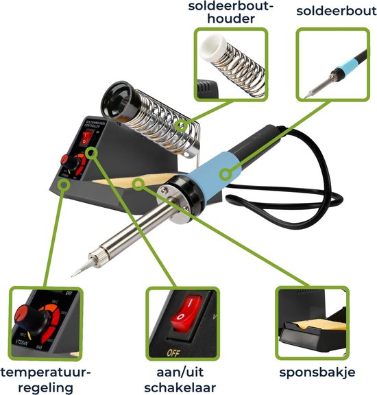Fer à Souder Velleman 30 W - Sans Plomb, Neuf Sous Blister