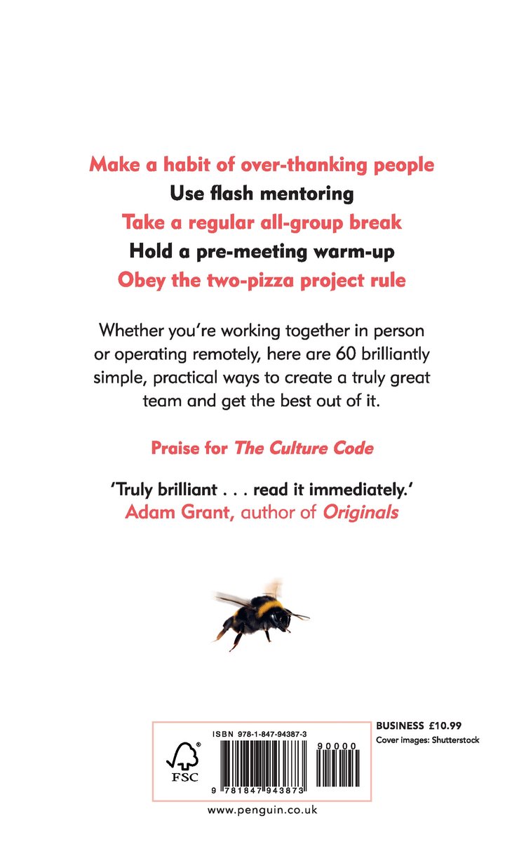 Boekcover met de titel 'Make a habit of over-thanking people' en een afbeelding van een hommel.
