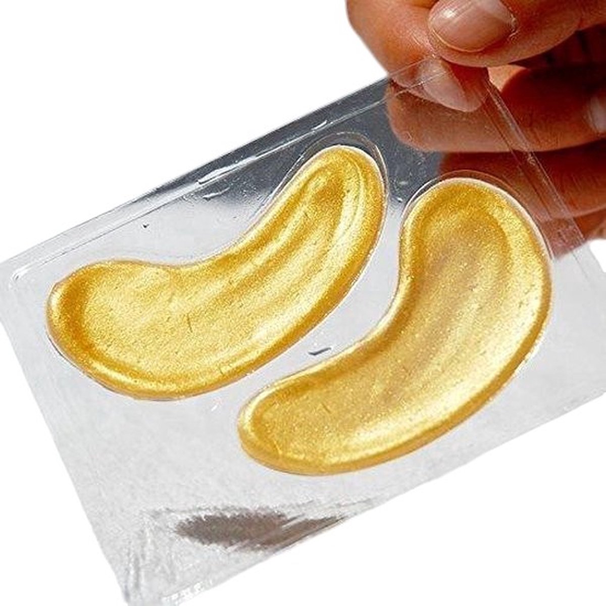 Collageen oogmasker - Gezichtsverzorging tegen wallen (10 sets) - Eye pads tegen donkere kringen - Hydrogel 24K goud — afbeelding 6