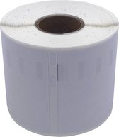 Rol witte zelfklevende labels, 101 x 54 mm, voor Dymo labelprinters.