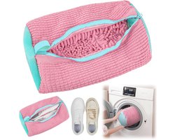 Waszak - Wasnet Voor Schoenen - Waszak Voor Schoenen - Schoenen Waszak - 39 x 19 Cm - Netje Anti-Vervorming - Delicaat Wasgoed - Schoen Wassen - Schoenenwaszak - Wasgoed - Wasmachine - Schoenen / Sneakers - Met Rits En Hangende Ring - Herbruikbaar