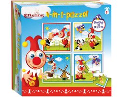 foto van Jokie Efteling puzzel 4 in 1 educatief peuter speelgoed - kinderpuzzel 4x6x9x16 stukjes leren puzzelen, 3 jaar en ouder - Bambolino Toys