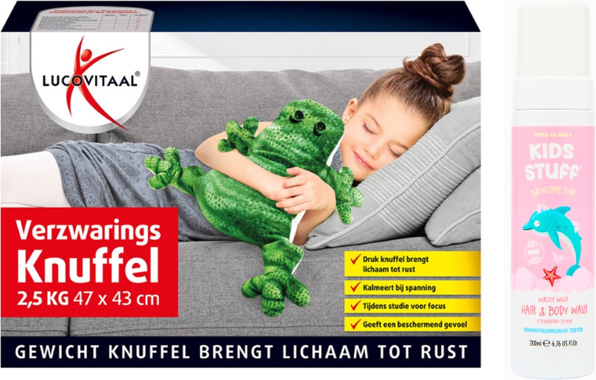 Goedkoopste Lucovitaal Cadeauset Verzwaringsknuffel Foam Roze