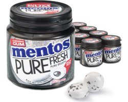 Mentos Gum Pure Fresh Blackmint - Kauwgom - Suikervrij - 8x50stuks