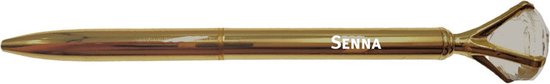 Pen Met Gravering - Diamant - Senna - Goud