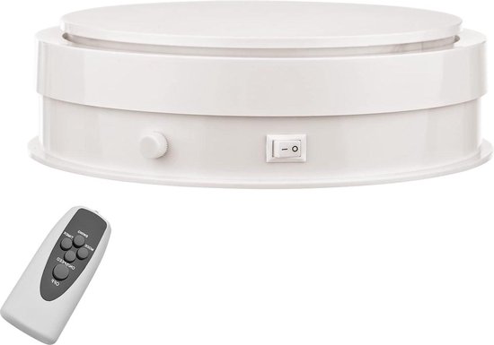 Elektrisch draaiplateau, automatisch draaiplateau, professioneel elektrisch draaiplateau, 360 graden draaibaar voor sieradendisplay Elektrisch draaiplateau, automatisch draaiplateau, professioneel elektrisch draaiplateau, 360 graden draaibaar voor sieradendisplay