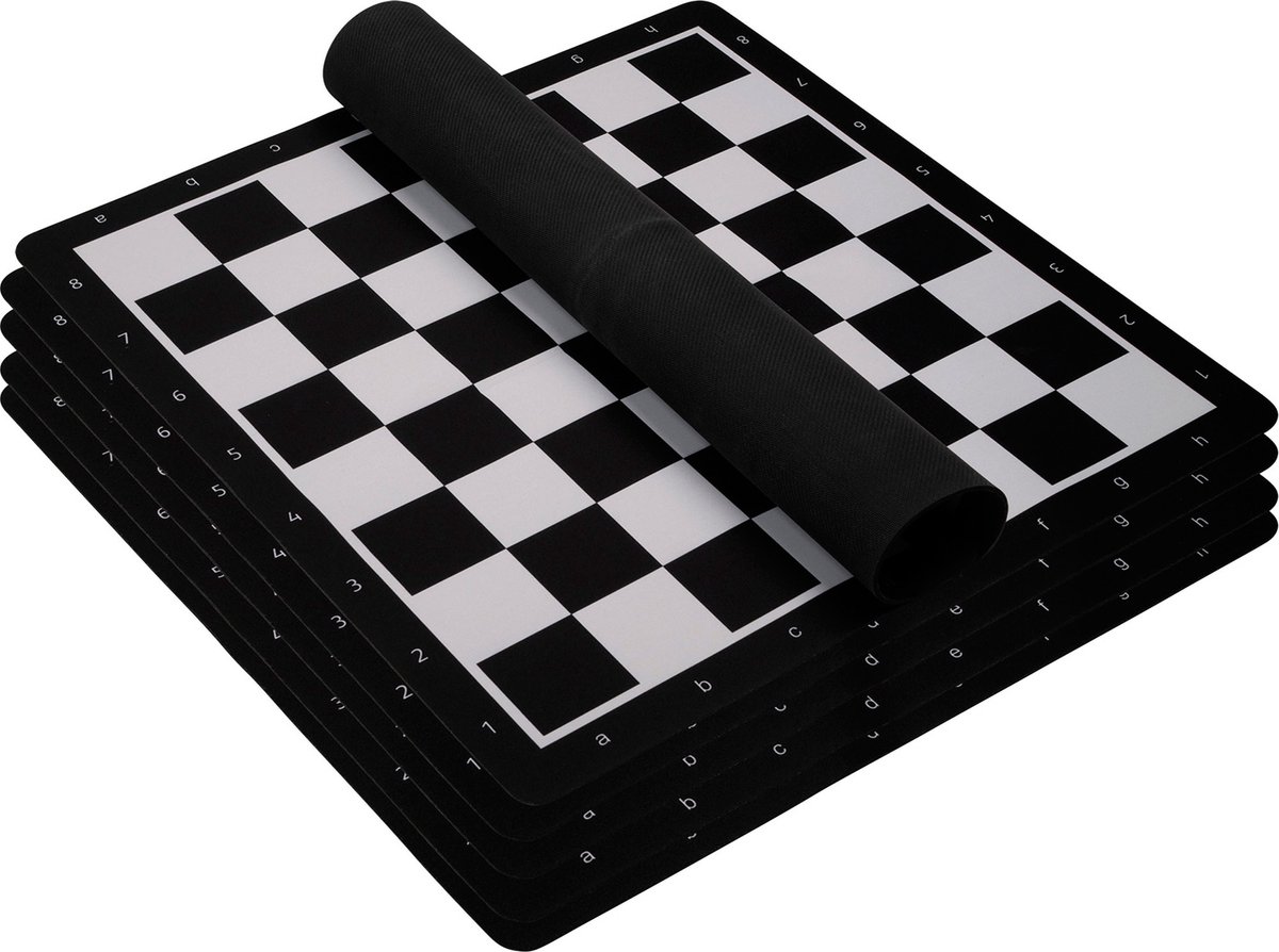 Échiquier Enroulable Philos - Cases De 55 Mm, Dimensions 50x50 Cm, Idéal Pour Joueurs D'échecs