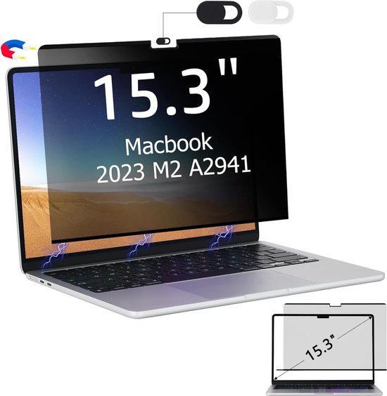 Lexium Privacyscherm laptop 15.3 inch Privacy scherm laptop Privacy... bol