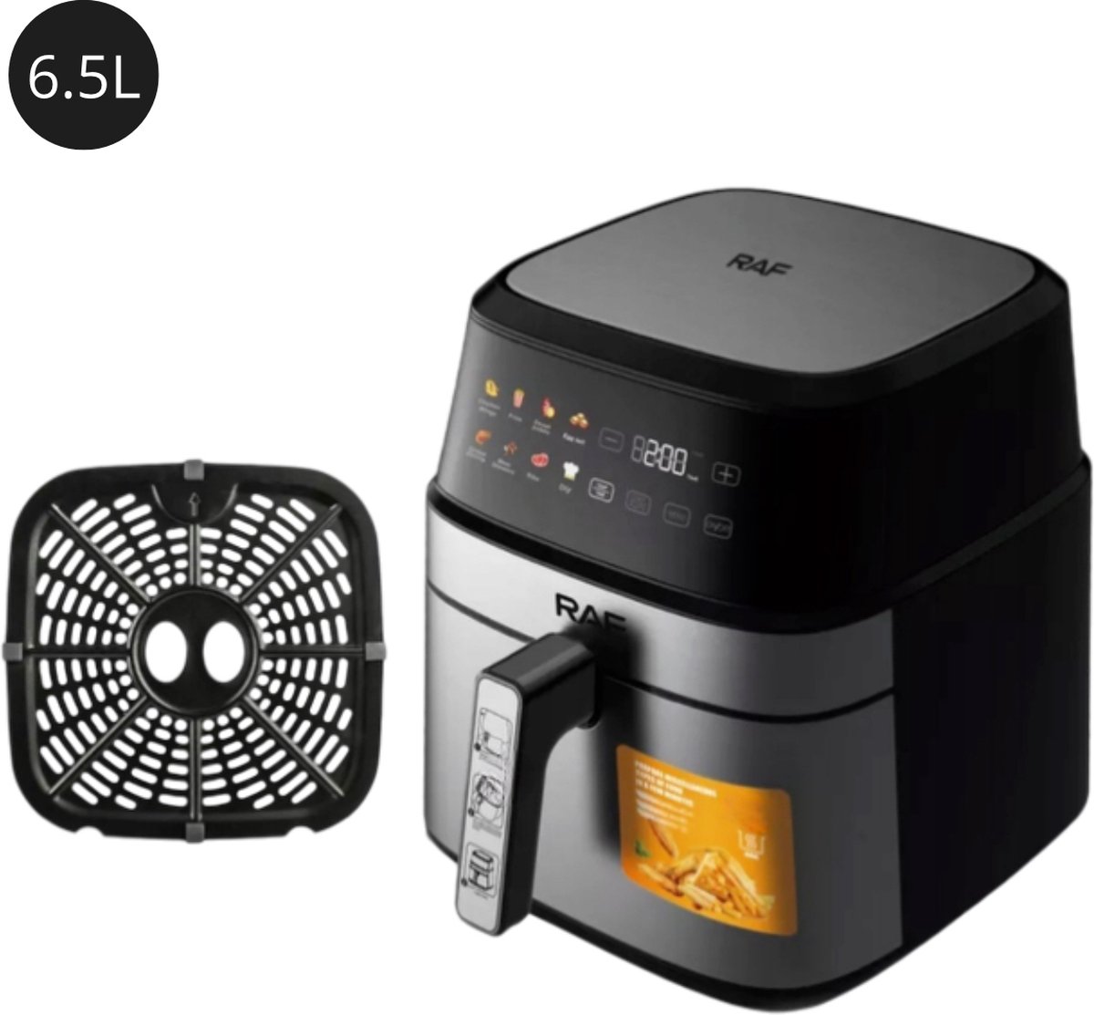 Airfryer XL - 6.5 Liter - 8 programma's - Digital - Airfryer - €54,95
