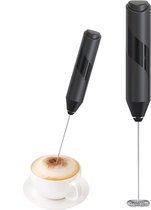 Bol.com SIEPS Melkopschuimer Elektrisch - Melkopschuimers - Melkopschuimer Handmatig - Melkklopper - Melk Opschuimer - Zwart aanbieding