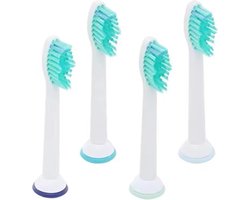 Philips Sonicare Opzetborstels - Geschikt voor Philips Sonicare - Borstelkoppen voor Elektrische Tandenborstel - 4st - Wit - Nylon - 4 stuks