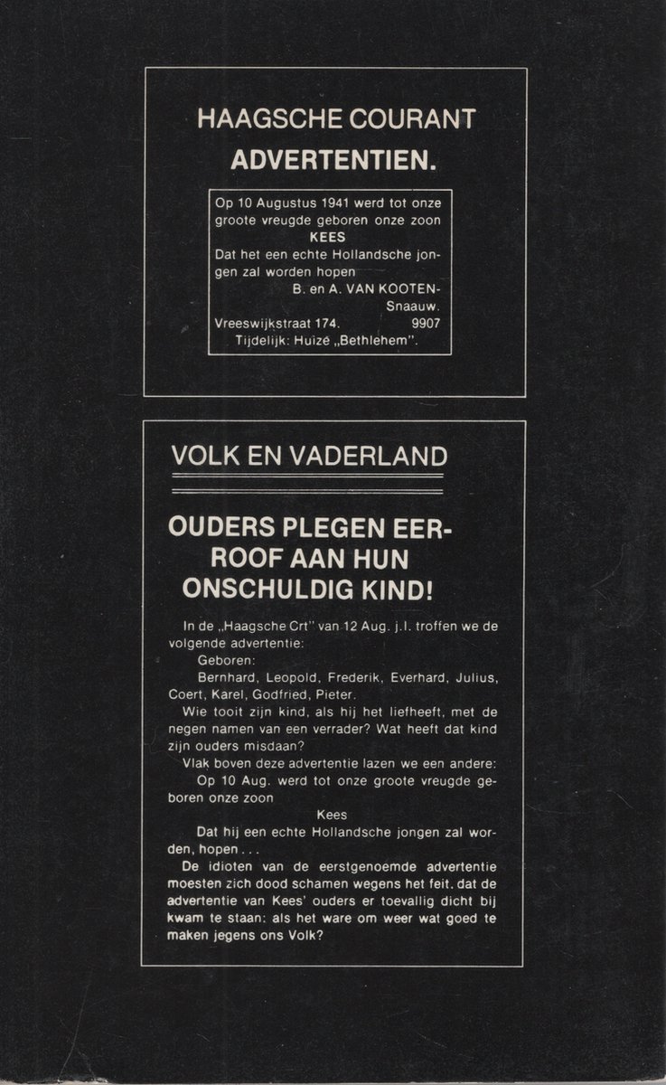 Koot graaft zich autobio | Kees Van Kooten - back cover