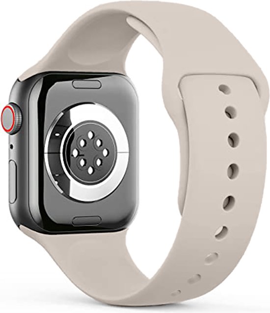 Bracelet Sport en Siliconen souple S/ M - Starlight - Convient pour Apple Watch 38 mm - 40 mm - 41 mm - 42 mm (série 10) - Bracelet de montre intelligente étanche pour iWatch série 10 9 8 7 6 5 4 3 2 1 SE