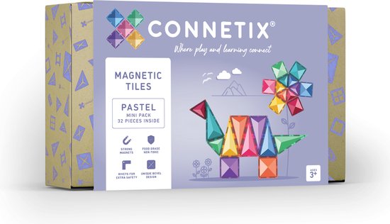 Tuiles Connetix - Pastel Mini Pack - 32 pièces