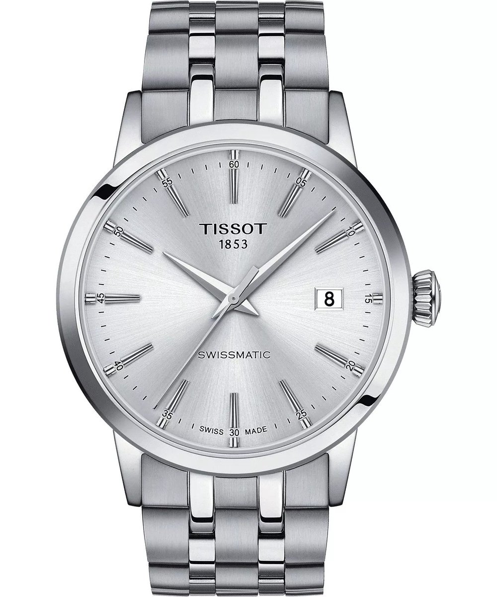 Tissot Classic Dream Swissmatic T1294071103100 Horloge - Staal - Zilverkleurig - Ø 42 mm
