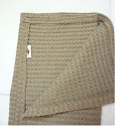 Oogappel Strand Ledikantdeken Enkel laags Gebreide Wafel 100x150cm-Bruin