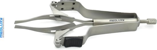MEDLUXY® - Brucelles à épiler automatique - 10 cm - 4 mm - force de serrage réglable - AP0011 (pince à épiler, pince à épiler automatique)