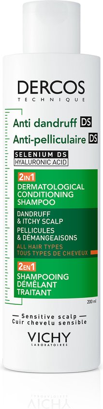 Vichy Dercos Technique Shampooing + Après-Shampoing Antipelliculaire 2en1 - Tous types de cheveux - Pellicules et Démangeaisons - 200 ml