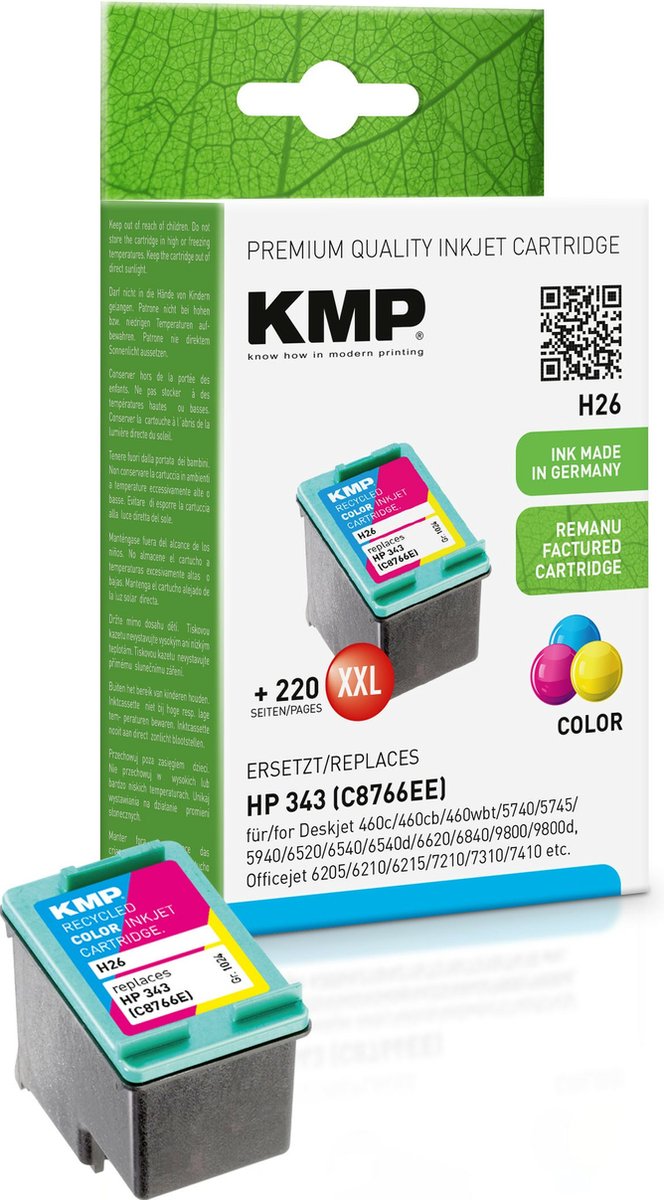 KMP H26 - Inktcartridge / Cyaan