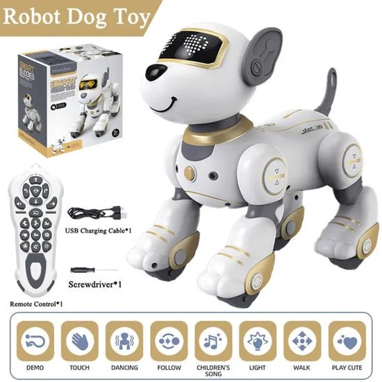K22 RC Robot Dog die als een echte hond handelt Interactieve elektronische Follow Ball Touch Dance Chip Robot Dog for Cadeaus voor kinderen - China Elektronische Robot Puppy Toys en Robot Dog