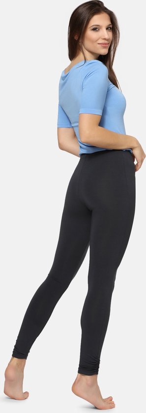 Merry Style Dames Leggings - Sport - Vrijetijdsbroek - Lang - Viscose - MS-MS10-345-LE - Grafiet - M