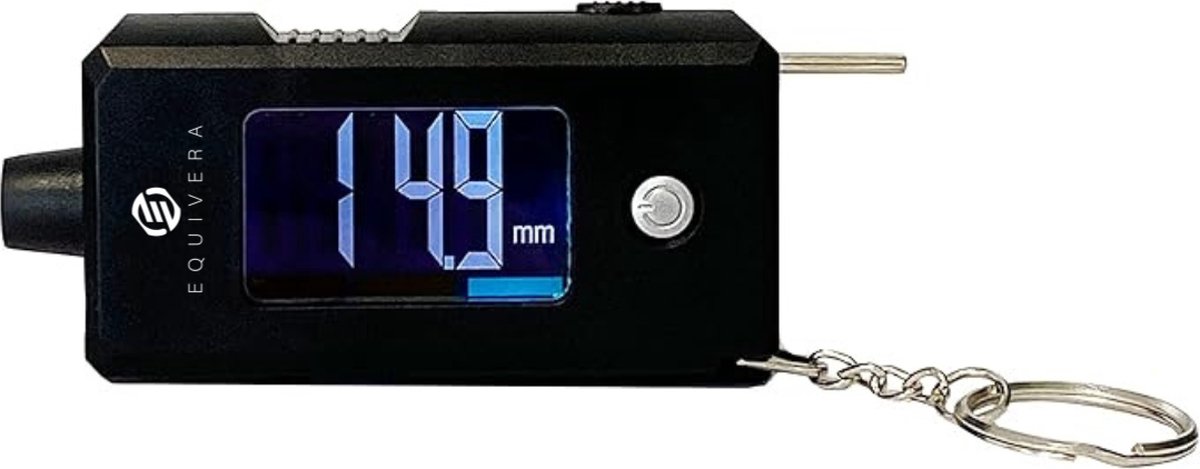 Equivera Bandenprofielmeter - Bandenspanningsmeter - Bandendrukmeter - Profielmeter - Profieldiepte Meter Autobanden - Profieldieptemeter - Bandenprofielmeters - Bandenprofiel Meter - Bandenprofielmeter Digitaal