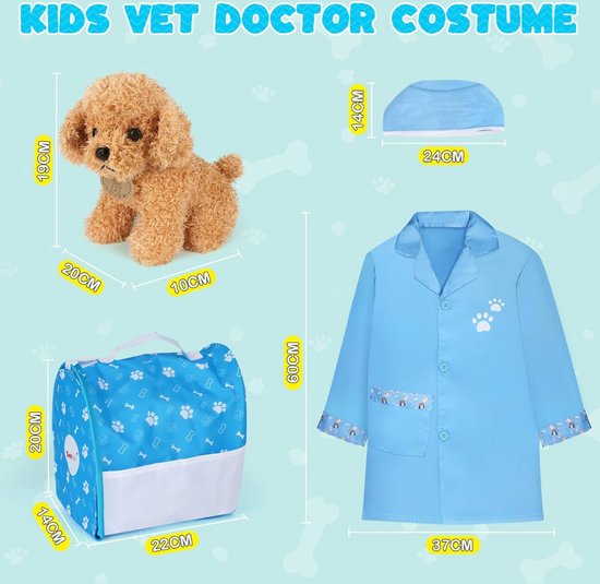 Ruhhy Kinderdoktersset 13-delig - Koffer Met Geluid, Licht En Accessoires Voor Rollenspel En Educatief Plezier