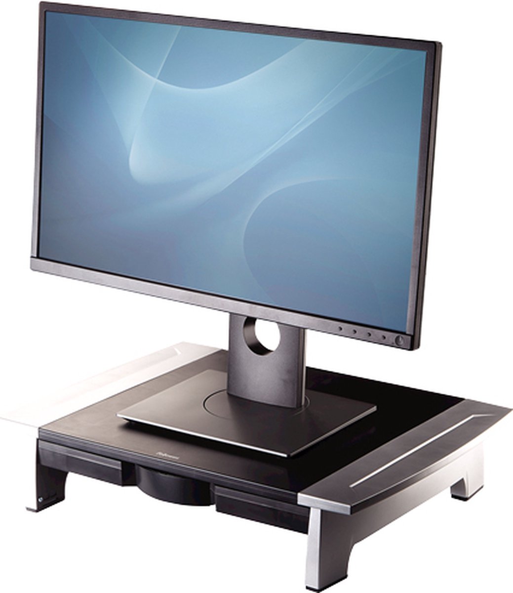 Image of Fellowes Office Suites monitor standaard - verstelbaar - zwart met zilver
